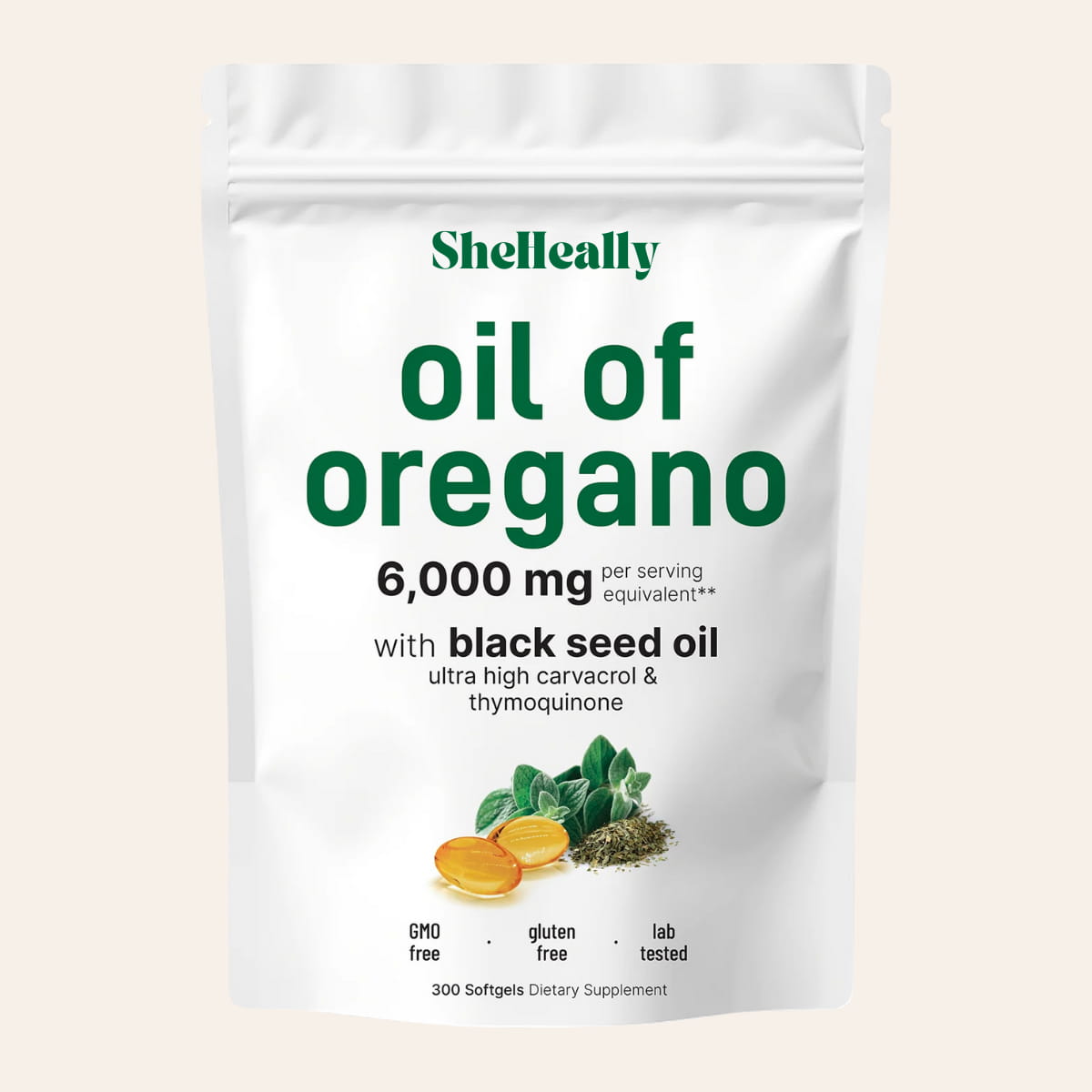 Oregano Oil with Black Seed Oil - SheHeally